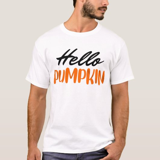 Hallo Pumpkin Fall Herbst Herbst T-Shirt (Vorderseite)