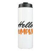 Hallo Pumpkin Fall Herbst Herbst Thermosbecher (Vorderseite)
