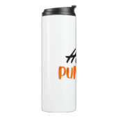Hallo Pumpkin Fall Herbst Herbst Thermosbecher (Nach links gedreht)