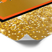 Hallo Pumpkin Herbst Autumn Text und Farbe anpasse Poster (Ecke)