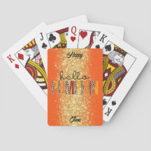 Hallo Pumpkin Herbst Autumn Text und Farbe anpasse
