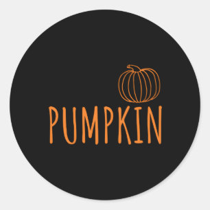 Hallo Pumpkin Herbst Kürbisgewürz Runder Aufkleber