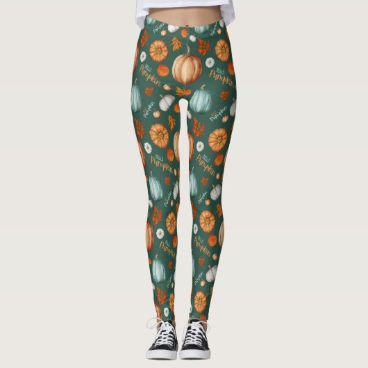 Hallo Pumpkin Leggings (Vorderseite)