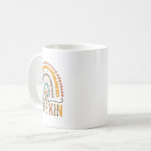 Hallo Pumpkin Leopard Rainbow Herbstsaison Herbst Kaffeetasse (Vorderseite Links)