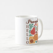 Hallo Pumpkin Long Sleeve Kaffeetasse (VorderseiteRechts)