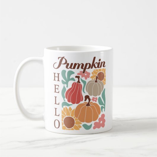 Hallo Pumpkin Long Sleeve Kaffeetasse (Links)