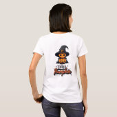Hallo Pumpkin Niedlich Halloween T-Shirt (Schwarz voll)
