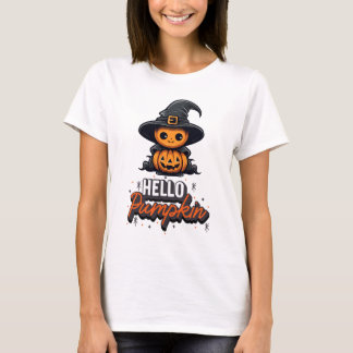 Hallo Pumpkin Niedlich Halloween T-Shirt