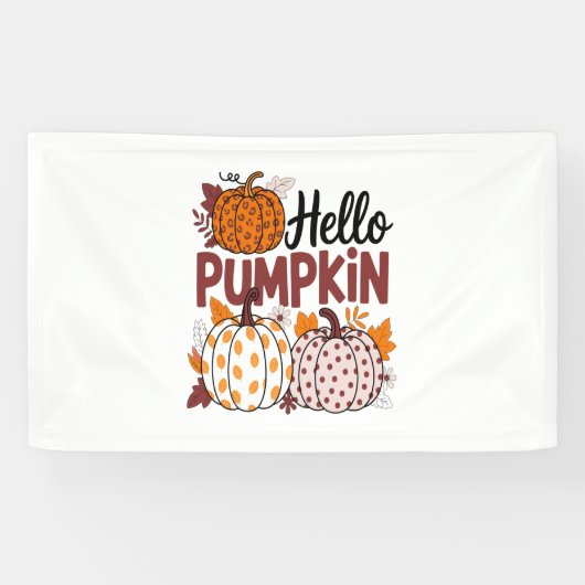 Hallo Pumpkin Png, Fall Vibes Banner (Horizontal)