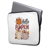 Hallo Pumpkin Png, Fall Vibes Laptopschutzhülle (Vorderseite Links)