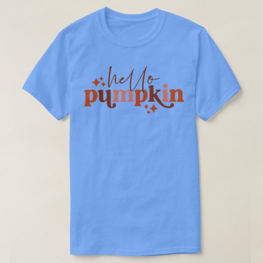 Hallo Pumpkin Retro Fall Pumpkin Gewürz Thanksgivi T-Shirt (Design vorne)