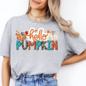 Hallo Pumpkin Shirt Halloween Herbst T-Shirt Fall 