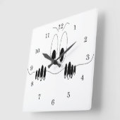 Hallo Quadratische Wanduhr (Winkel)