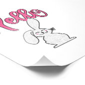 Hallo Rabbit Bunny | Niedliche Bunny Lovers Gift Fotodruck (Ecke)