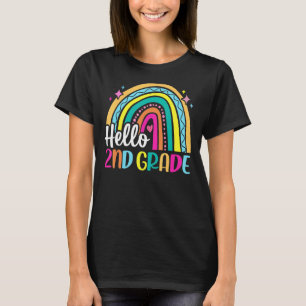 Hallo Rainbow für Lehrer Mädchen Kinder Fi T-Shirt