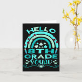 Hallo Rainbow Lehrer der achten Klasse Kinder zurü Karte (Gelbe Blume)