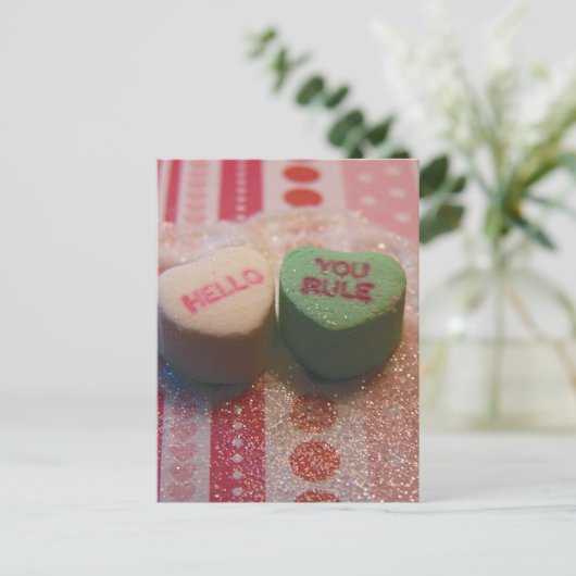 Hallo, Regel Postkarte (Stehend Vorderseite)