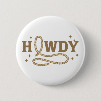 Hallo Retro-Western-Seil-Typografie Button