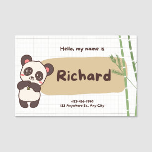 Hallo Richard Classic Name Tag Namensschild