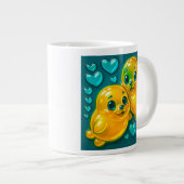 Hallo, Robben Jumbo-Tasse (Vorderseite Rechts)