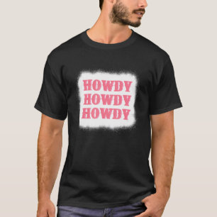 Hallo Rodeo Western Country Southern Cowgirl Geble T-Shirt