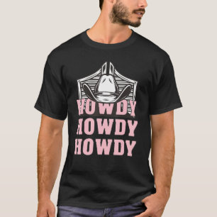 Hallo Rodeo Western Country Southern Cowgirl, Hall T-Shirt
