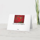 Hallo Rose Gruß Karte (Rückseite)