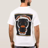 hallo rottweiler T-Shirt (Rückseite)
