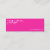 Hallo rufen Sie Visitenkarten aus Mini Visitenkarte (Rückseite)