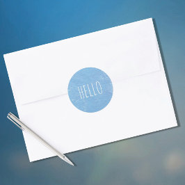 Hallo Runder Aufkleber