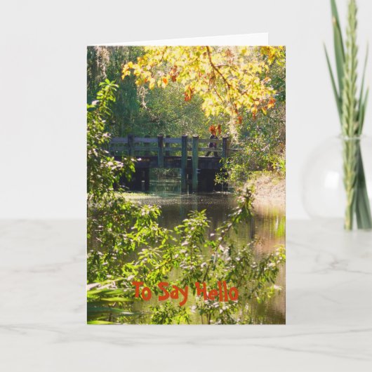 Hallo sagen karte (Vorderseite)