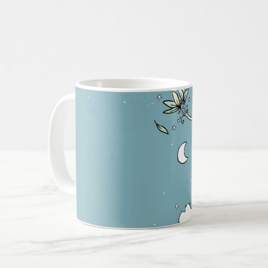 Hallo sagte Vogel Herrn Bear - Tasse (Vorderseite Links)