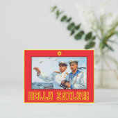 Hallo Sailor1 Postkarte (Stehend Vorderseite)