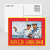 Hallo Sailor1 Postkarte (Vorne/Hinten)