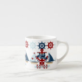 Hallo Sailor Anchor Segelboot Design Espressotasse (Rechts)