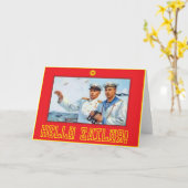 Hallo Sailor! Karte (Gelbe Blume)