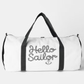 Hallo Sailor Nautical Rope Anchor Duffle Bag (Vorderseite)