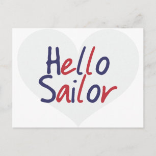 Hallo Sailor Postkarte