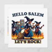 Hallo Salem Massachusetts Hexenrockband (Vorne/Hinten)