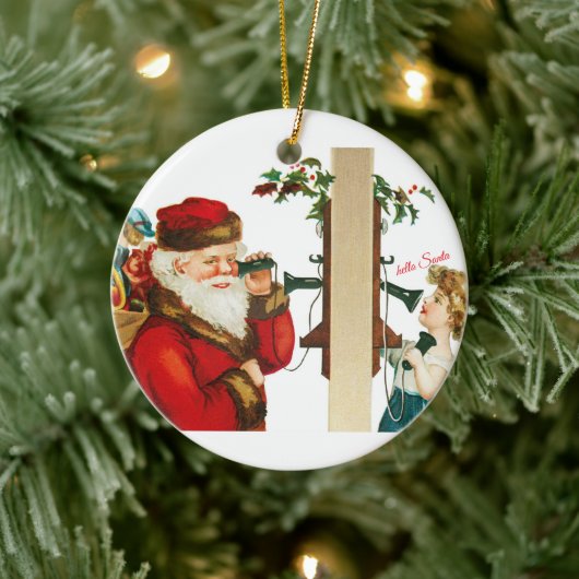 Hallo Santa Keramik Ornament (Baum)