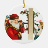 Hallo Santa Keramik Ornament (Vorne)