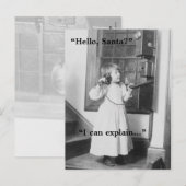 Hallo, Santa? - Postkarte (Vorne/Hinten)