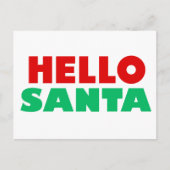 Hallo Santa Postkarte (Vorderseite)