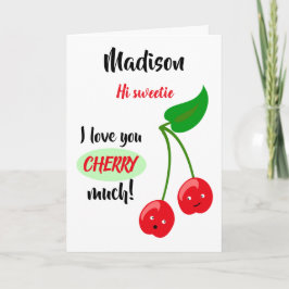 Hallo, Schatz, ich Liebe, Sie haben viel, personal Karte