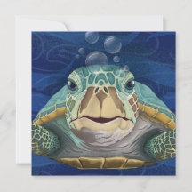 Hallo-Schildkröte-Grußkarte