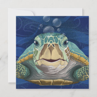 Hallo-Schildkröte-Grußkarte