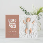 Hallo, schlicht, modern und minimalistisch Foto Te Ankündigung (Stehend Vorderseite)