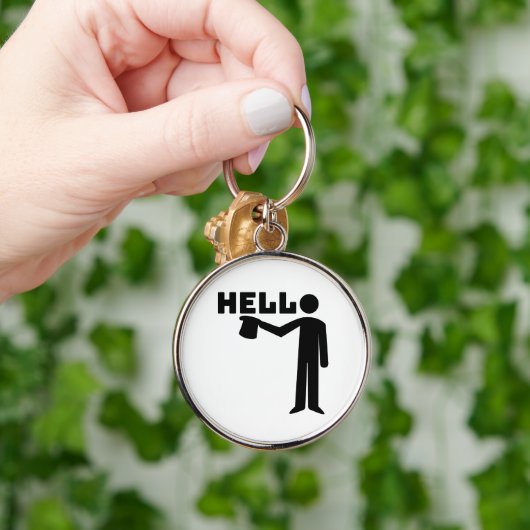Hallo Schlüsselanhänger (Hand)