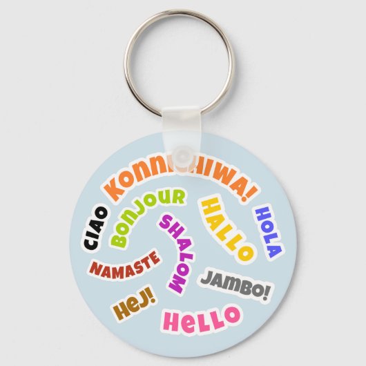 Hallo Schlüsselanhänger (Vorderseite)