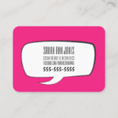 Hallo schön! Große Pop-Kunst-Geschäfts-Karte Visitenkarte (Rückseite)